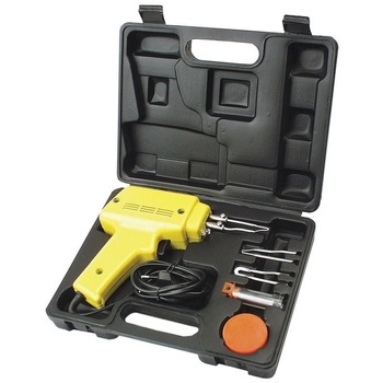 Set pistol de lipit si accesorii Mannesmann M49110, 100 W, 6 piese Set pistol de lipit si accesorii Mannesmann M49110, 100 W, 6 piese