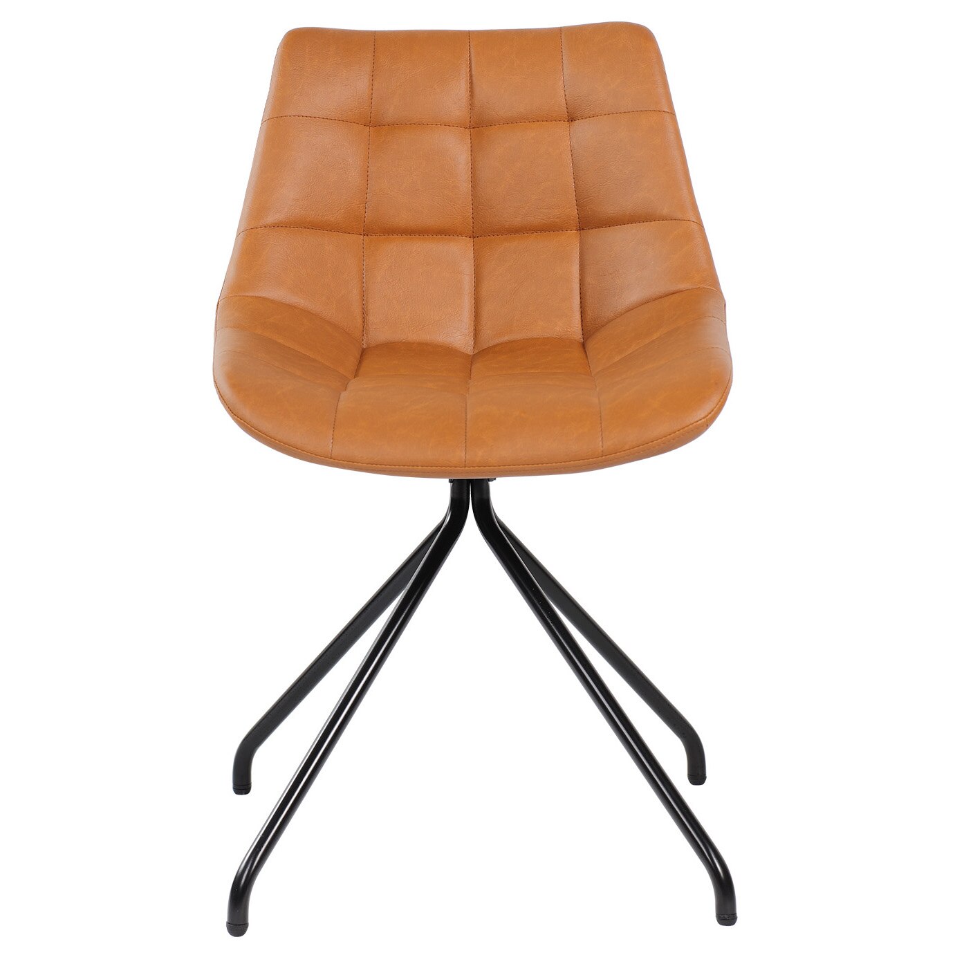 Scaun dining Kring Ernest, PU, Maro caramel