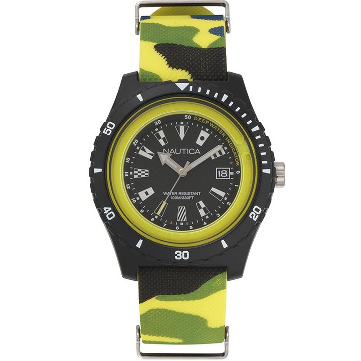 Férfi karóra Nautica NAPSRF007 Quartz Black