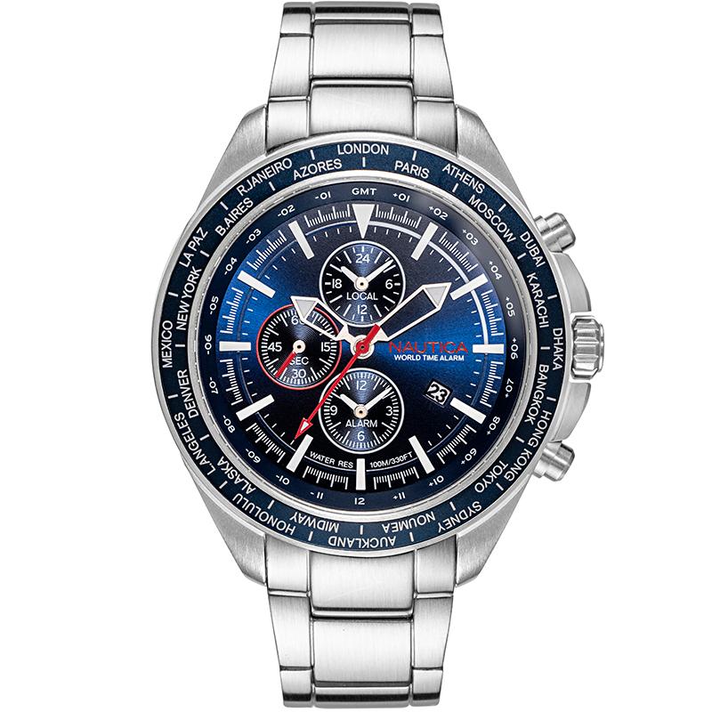 Ceas barbatesc Nautica NAPOBP906 Quartz Argintiu