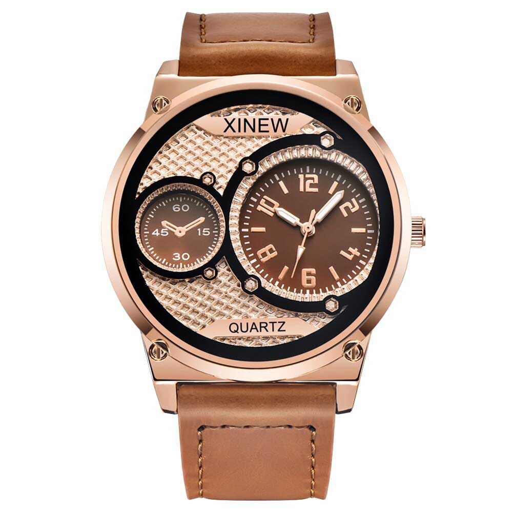 Ceas XINEW Unisex Quartz Maro, PN999578MO, curea din piele, afisaj Analog