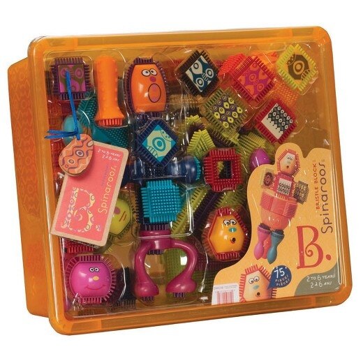 Jucarii interactive copii - Set de blocuri colorate diferite Battat