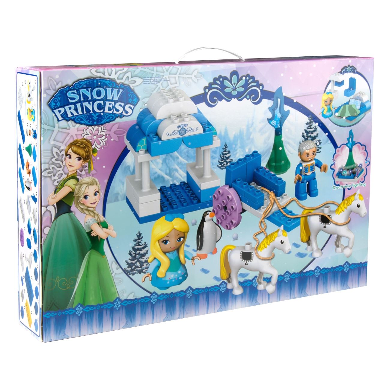 Set de construit, Frozen ,Zola®, 77 piese