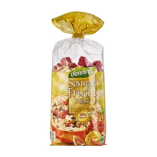 Musli cu 50 continut de fructe Bio Dennree 500 g