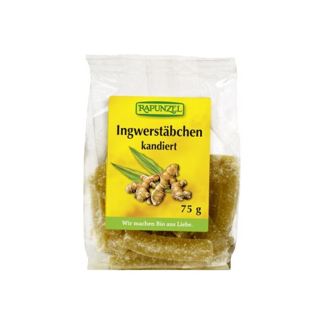 Betigase zaharate de Ghimbir Bio Rapunzel 75 g