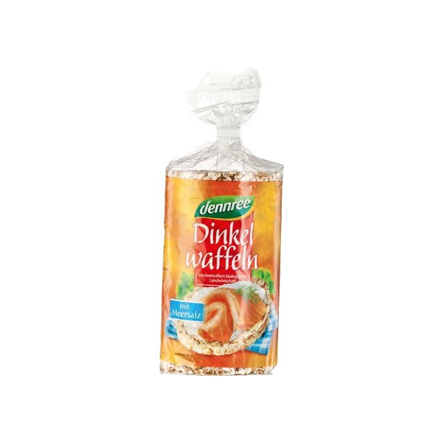 Vafe din spelta cu sare Bio Dennree 100 g