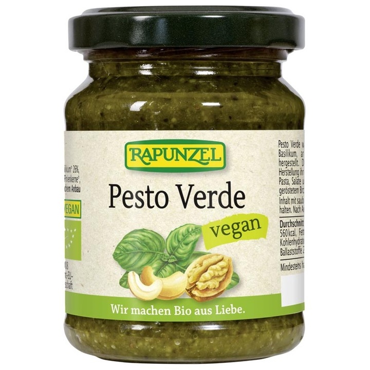 Pesto verde vegan bio, 120g, Rapunzel