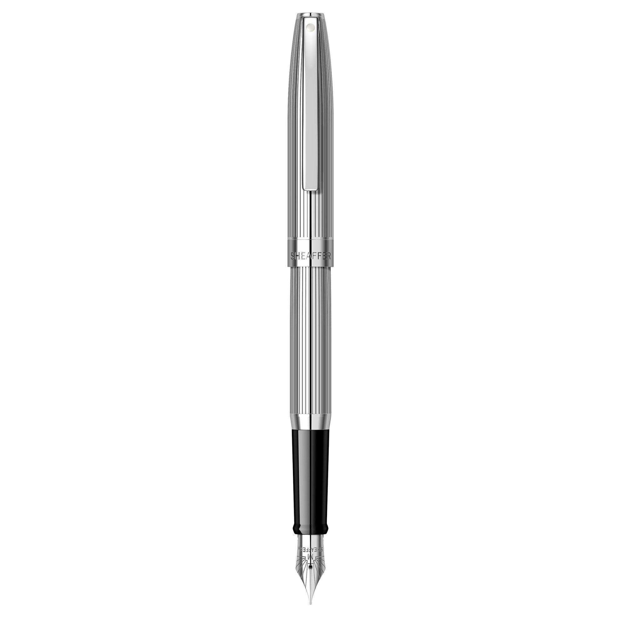 Stilou Sheaffer Sagaris Engraved Chrome CT, argintiu