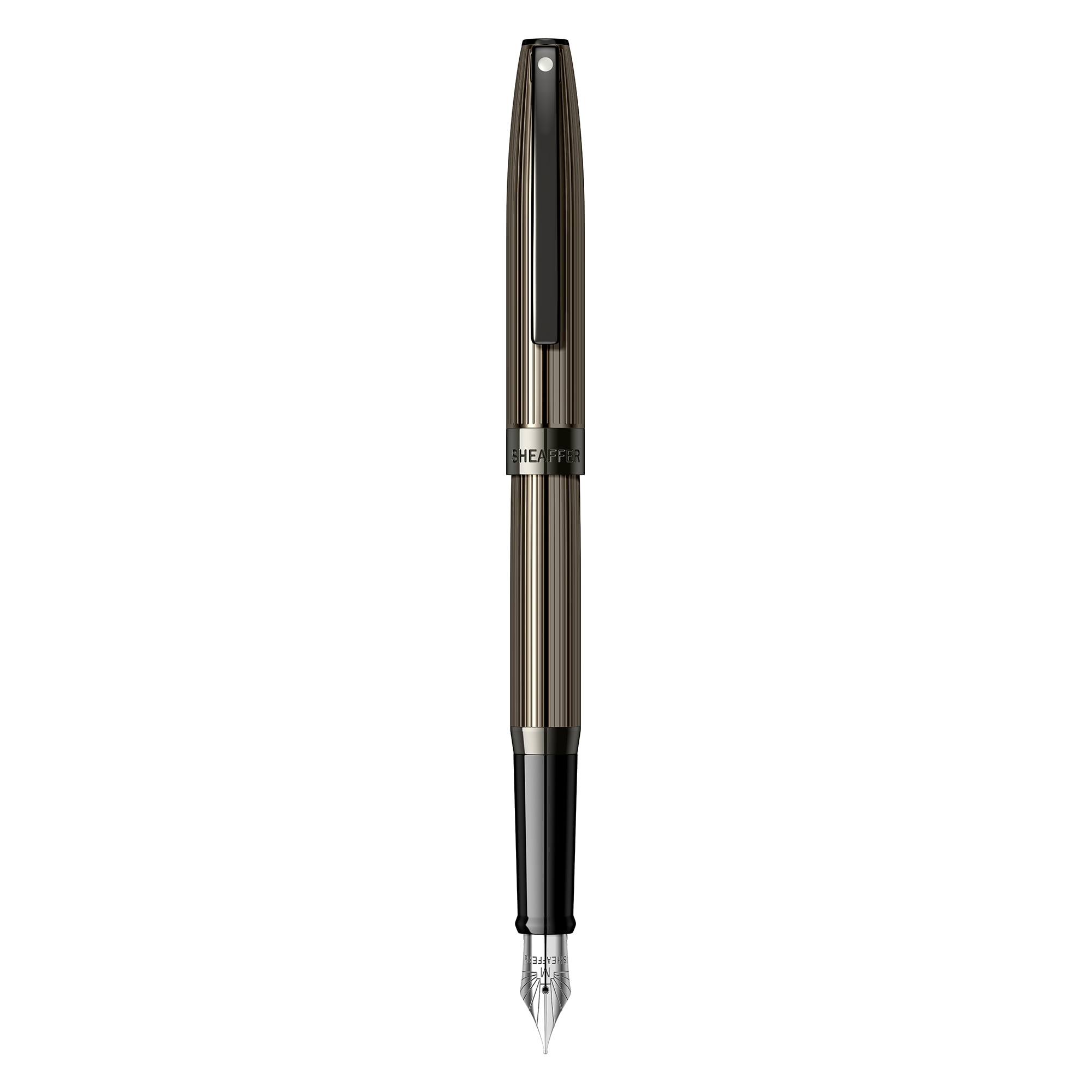 Stilou Sheaffer Sagaris Engraved Titanium Grey TT, gri metalizat