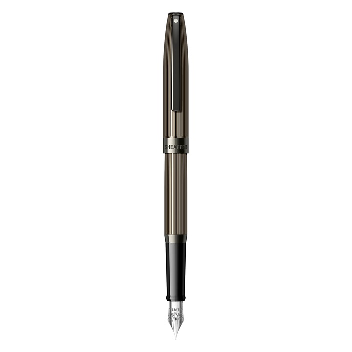Stilou Sheaffer Sagaris Engraved Titanium Grey TT, gri metalizat