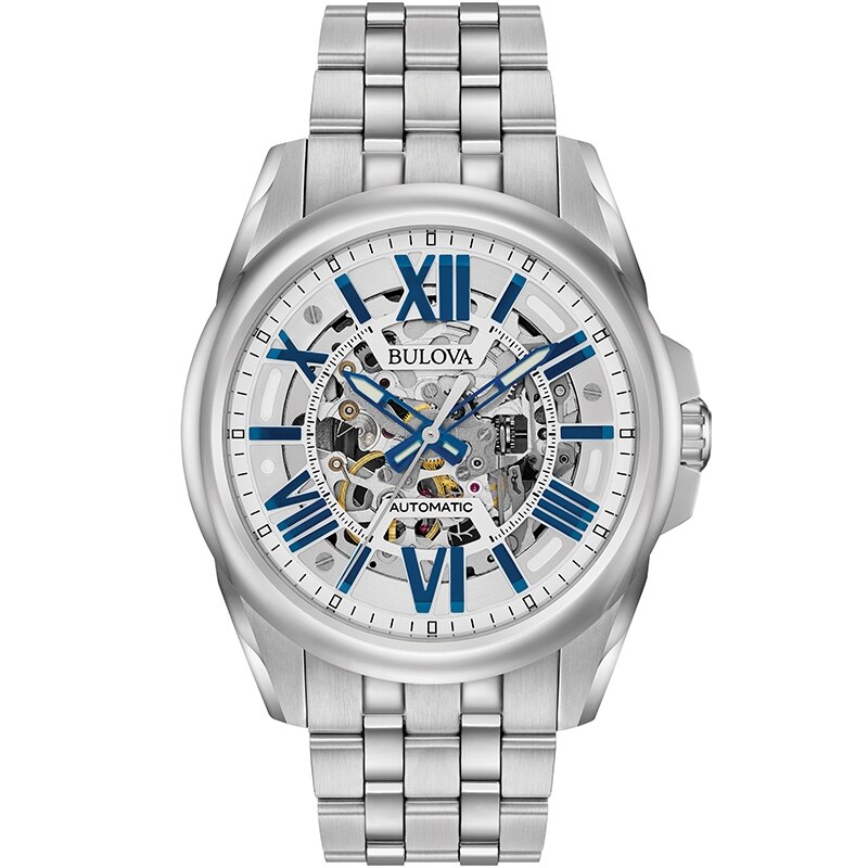 Ceas barbatesc Bulova 96A187 Automatic Argintiu