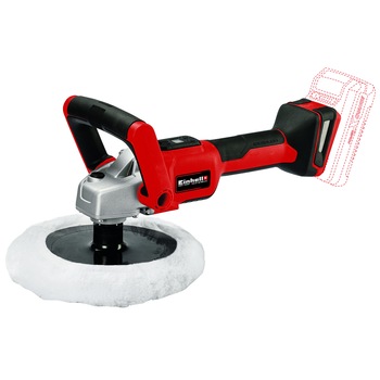 Masina de slefuit rotativa PXC Einhell, CE-CP 18/180 Li E-Solo, 3000 rot/min, 180 mm placa de slefuire, fara acumulator Masina de slefuit rotativa PXC Einhell, CE-CP 18/180 Li E-Solo, 3000 rot/min, 180 mm placa de slefuire, fara acumulator