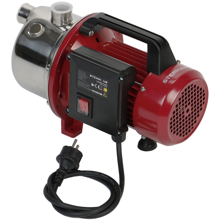 Pompa pentru apa curata Steinhaus, PRO-JP1100I, 1100W, 4600 l/h, 4.5 bar, inox, 45m inaltime maxima refulare