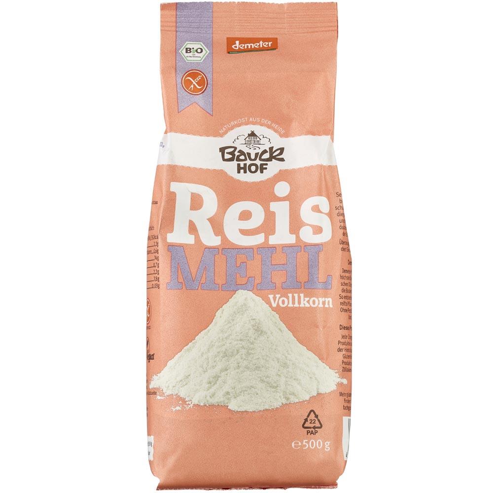 Faina integrala de orez Bio 500 g Bauck Hof