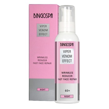 Crema antirid de noapte cu venin de vipera BingoSpa, 60+, 135 g Crema antirid de noapte cu venin de vipera BingoSpa, 60+, 135 g