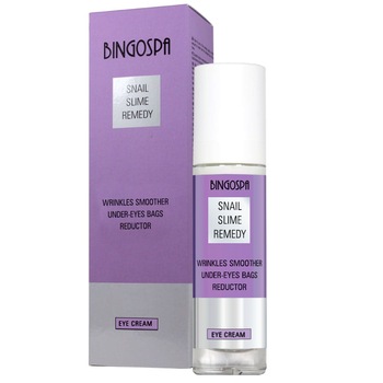 Crema antirid BingoSpa pentru zona ochilor, Secretie de melc, 50 g Crema antirid BingoSpa pentru zona ochilor, Secretie de melc, 50 g