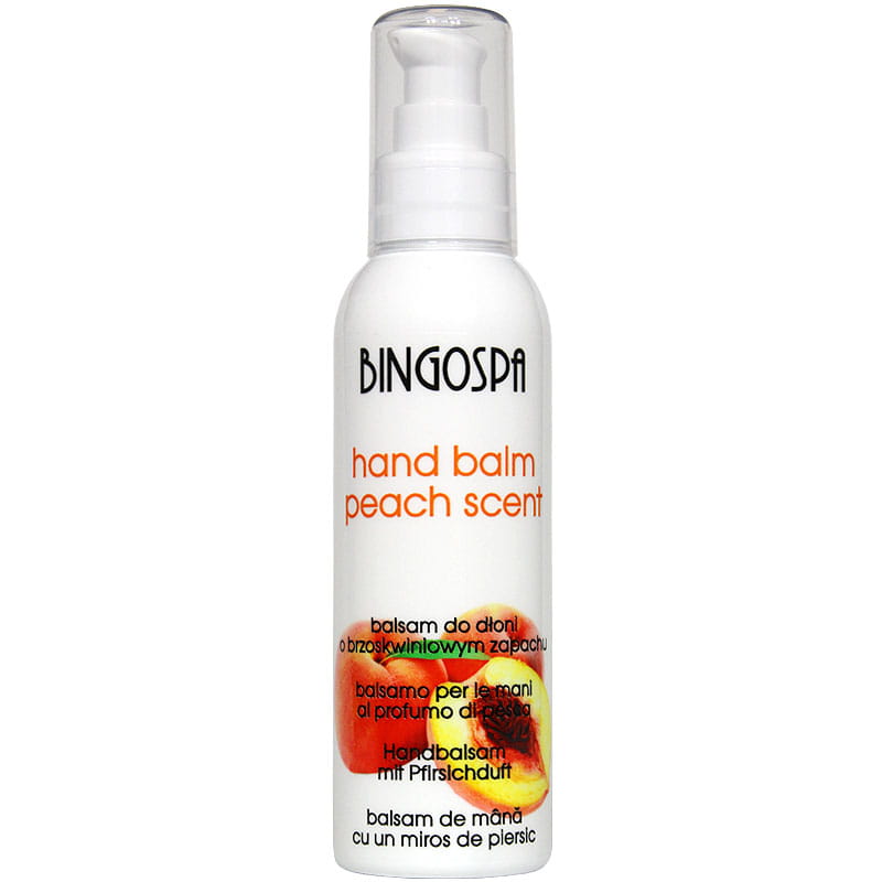 Crema cu piersici pentru maini, BingoSpa, 135 g