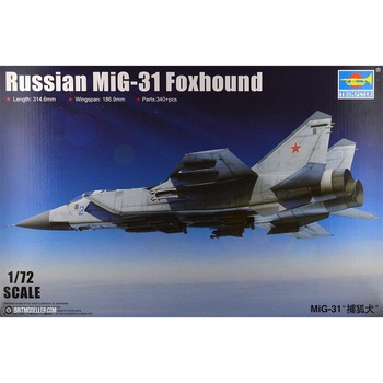 Kit de construit aeromodel MiG-31 Foxhound 1/72 Kit de construit aeromodel MiG-31 Foxhound 1/72