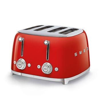 Prajitor de paine Smeg TSF03RDEU, 2000 W, 6 trepte, Rosu Prajitor de paine Smeg TSF03RDEU, 2000 W, 6 trepte, Rosu