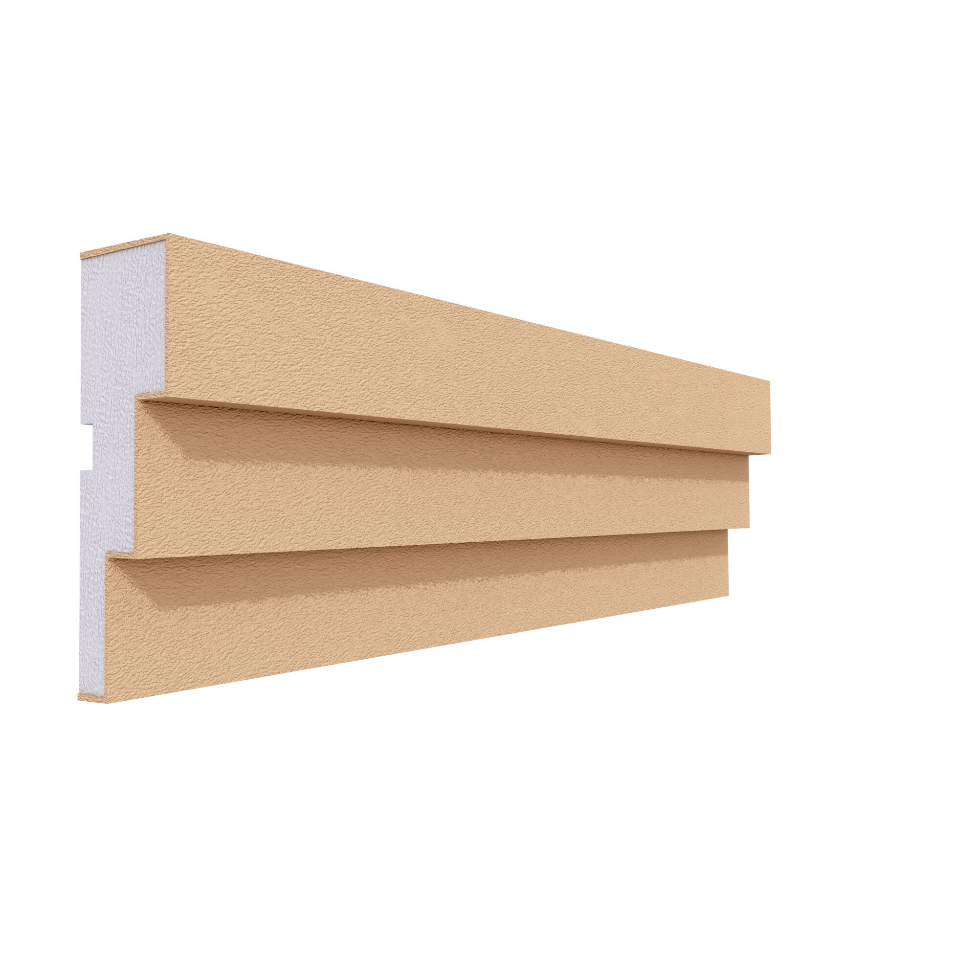 Ancadrament fereastra pentru exterior FP136 din polistiren expandat laminat cu rasina, dimensiune 125X40mm, lungime 2m