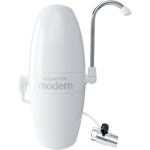 Filtru de apa potabila Aquaphor Modern 2, montare pe chiuveta, capacitate filtrare 4000 l, Alb