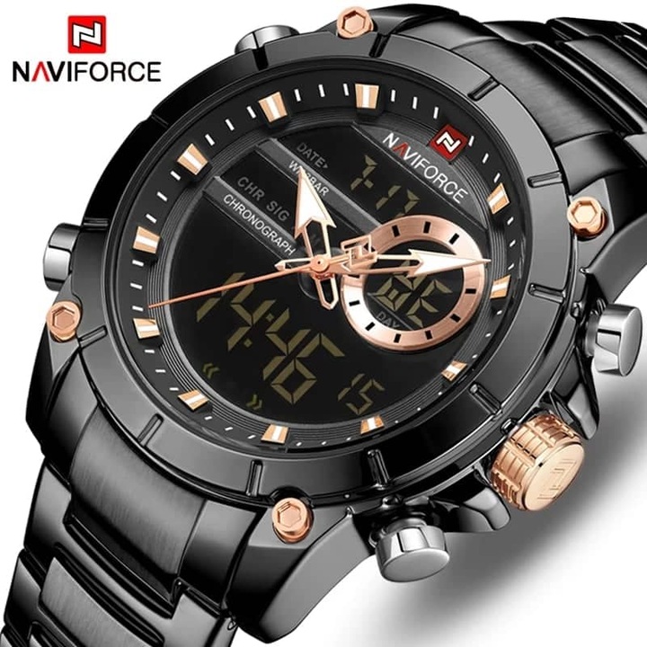 Мъжки часовник Naviforce Milano 2 gold/black