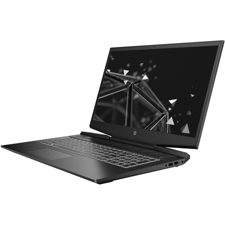 Laptop Gaming HP Pavilion 17-cd0005nq cu procesor Intel® Core™ i7-9750H pana la 4.50 GHz Coffee Lake, 17.3", Full HD, IPS, 144Hz, 8GB, 1TB HDD + 256GB SSD, Nvidia GeForce GTX 1660Ti 6GB Max Q, Free DOS, Shadow Black