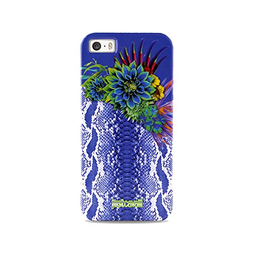 Husa Puro Just Cavalli Python Flower pentru iPhone 5/5S SE, Violet