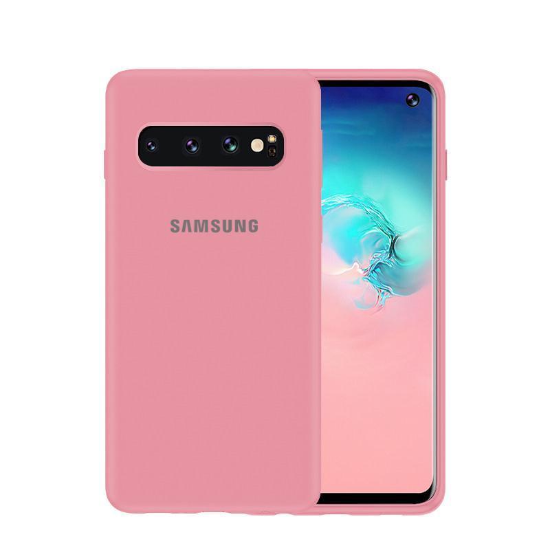 Unreadable Mandated Claire Husa protectie spate silicon soft, originala Samsung Galaxy S10, bumper  ultraslim, Roz mat - eMAG.ro