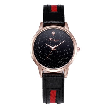 Ceas Hongyee Dama Quartz Casual Elegant Negru, PN999278NU, curea din piele, afisaj Analog Ceas Hongyee Dama Quartz Casual Elegant Negru, PN999278NU, curea din piele, afisaj Analog