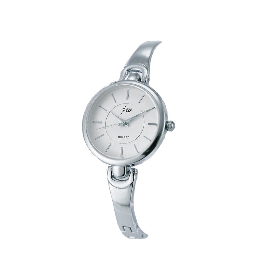 Ceas jw Dama Quartz Casual Elegant Argintiu, PN999636SR, curea din metal (zale), afisaj Analog