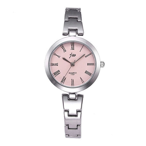 Ceas jw Dama Quartz Casual Elegant Argintiu, PN999697SR, curea din metal (zale), afisaj Analog