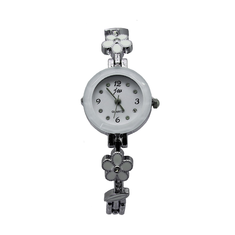 Ceas jw Dama Quartz Casual Elegant Argintiu, PN999348SR, curea din metal (zale), afisaj Analog