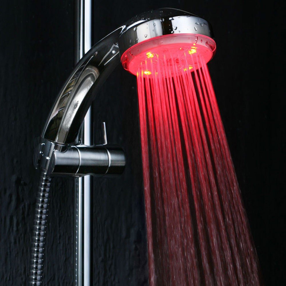 Светеща LED слушалка MADARU LED SHOWER eMAG.bg