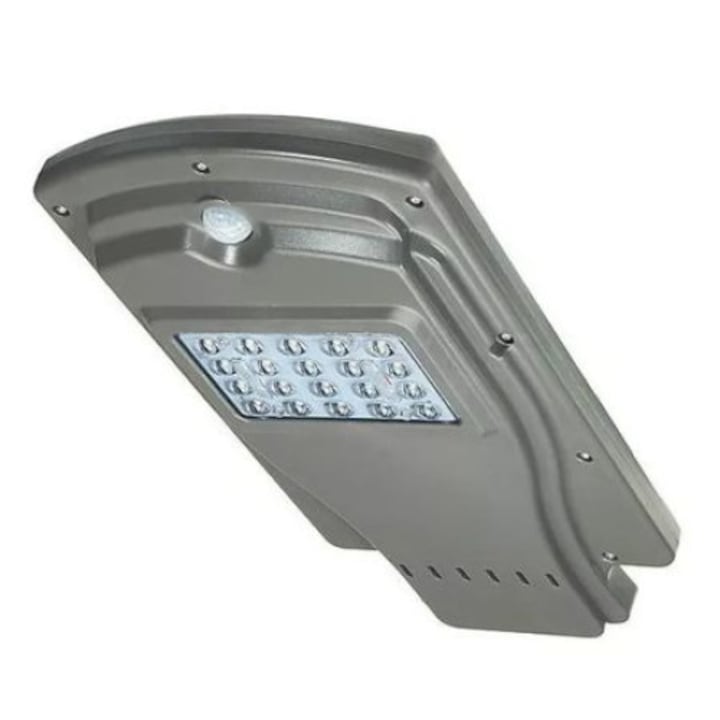 Соларна led лампа Automat , улично осветление 30W за стълб, сив/ черен