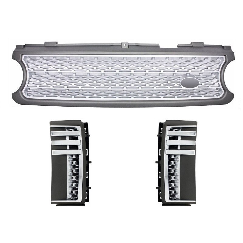 Ansamblu Grila Centrala si Grile Laterale Range compatibil cu ROVER Vogue 2006-2009 Supercharged & Autobiography Design
