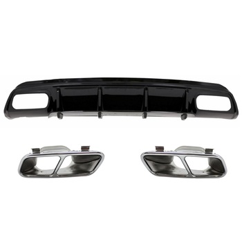 Difuzor Bara Spate Editie Neagra cu Ornamente Evacuare compatibil cu MERCEDES W176 A-Class (2012-2018) A45 Facelift Design Difuzor Bara Spate Editie Neagra cu Ornamente Evacuare compatibil cu MERCEDES W176 A-Class (2012-2018) A45 Facelift Design