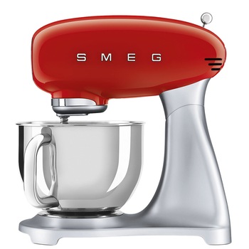 Mixer cu bol Smeg SMF02RDEU, 800W, 4,8 L, 10 viteze, Rosu Mixer cu bol Smeg SMF02RDEU, 800W, 4,8 L, 10 viteze, Rosu