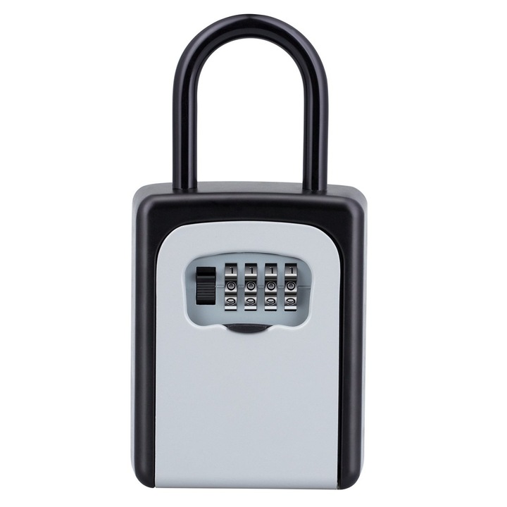 Cutie metalica pentru chei Plock Outoor, cifru mecanic, 115 x 85 mm, Metal
