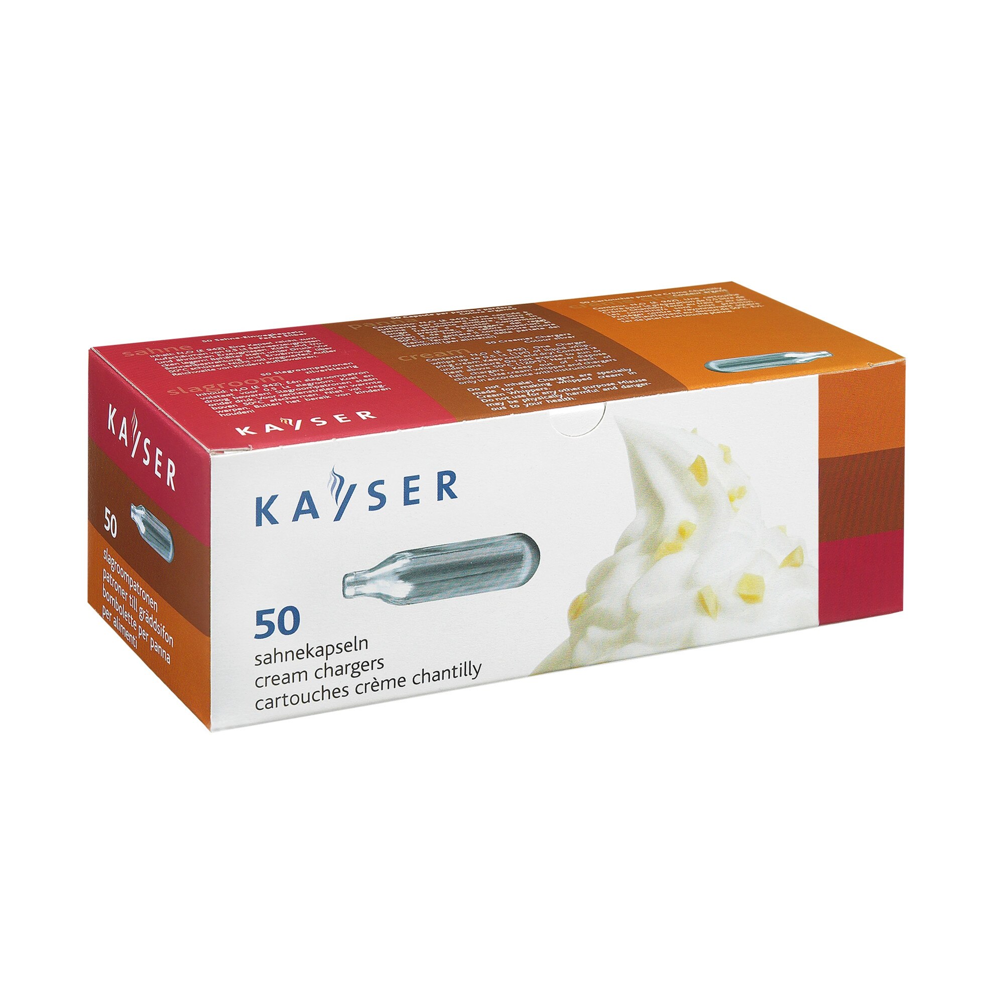 Set cartuse pentru aparat de frisca, Kayser, 50 buc