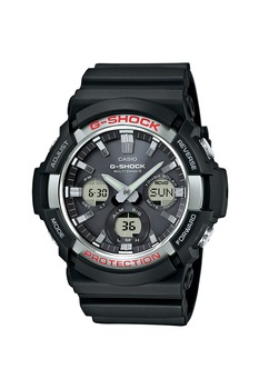 Casio, Ceas cronograf cu alimentare solara G-Shock, Negru Casio, Ceas cronograf cu alimentare solara G-Shock, Negru
