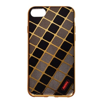 Husa Remax Biphase pentru Apple iPhone 7, Electroplated 3D Design, Square, Gold Husa Remax Biphase pentru Apple iPhone 7, Electroplated 3D Design, Square, Gold