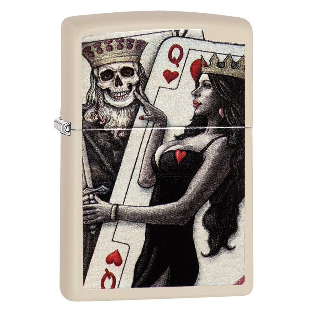 Bricheta Zippo 29393 Skull King Queen Beauty
