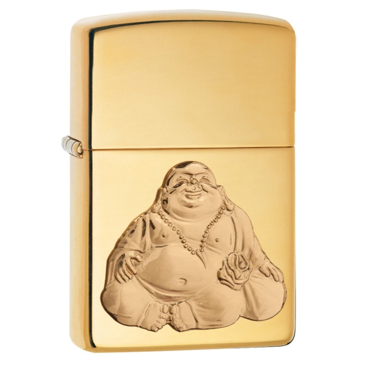 Bricheta Zippo 29626 Laughing Buddha Happy Emblem
