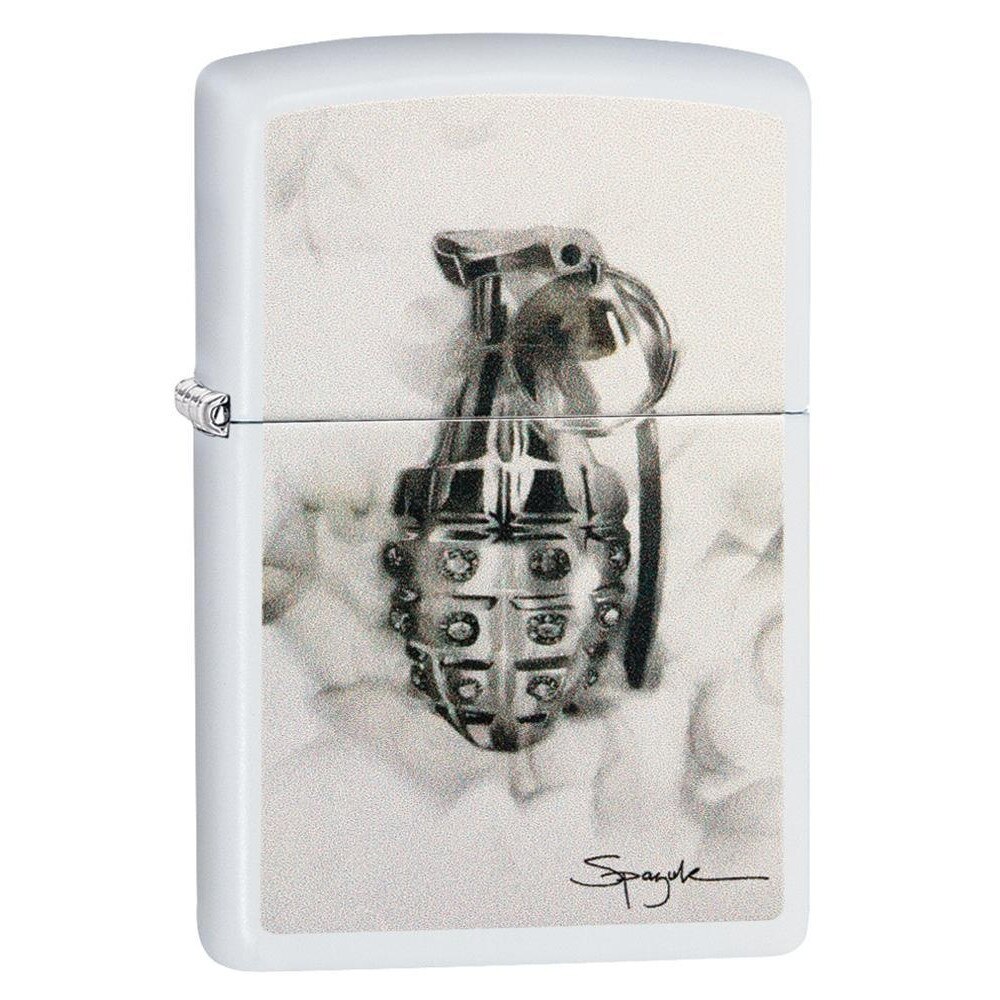 Bricheta Zippo 29845 Spazuk-Diamond Studded Hand Grenade