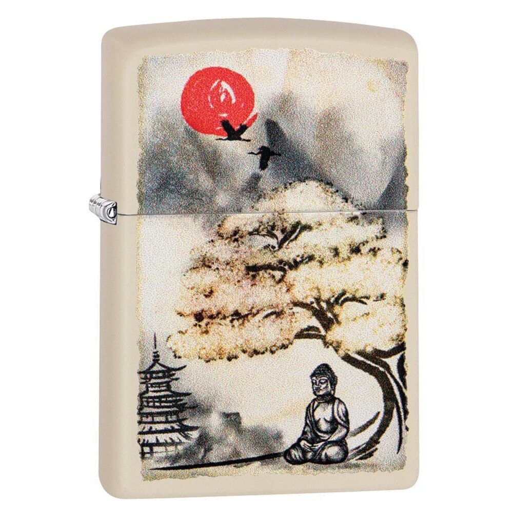 Bricheta Zippo 29846 Pagoda Bonsai Buddha Design