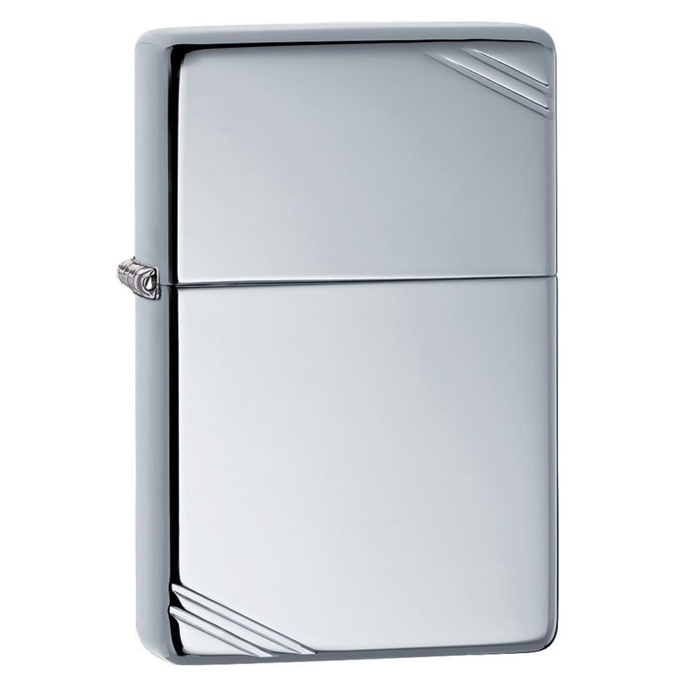 Bricheta Zippo 260 High Polish Chrome Vintage with Slashes