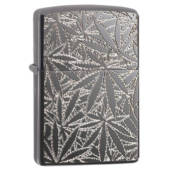 Bricheta Zippo 29834 Deep Carved Marijuana Leaves Bricheta Zippo 29834 Deep Carved Marijuana Leaves