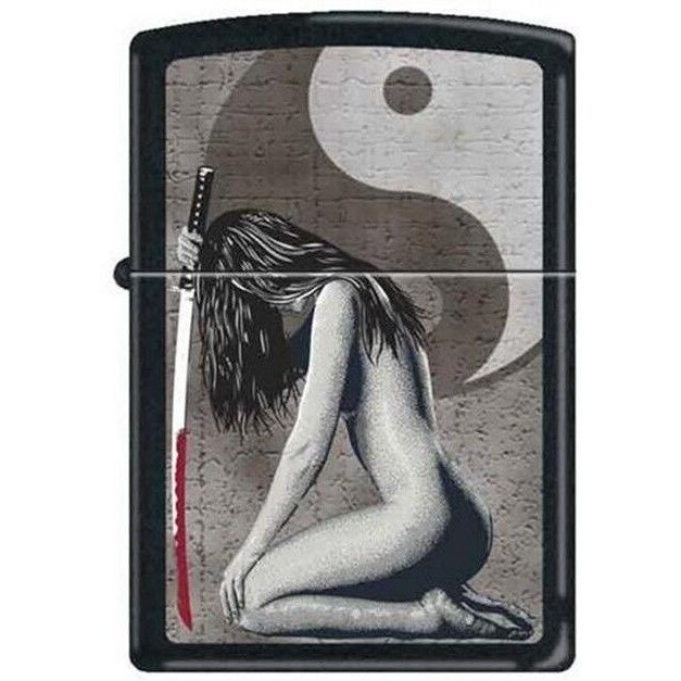 Bricheta Zippo 1721 Woman & Sword, Yin & Yang