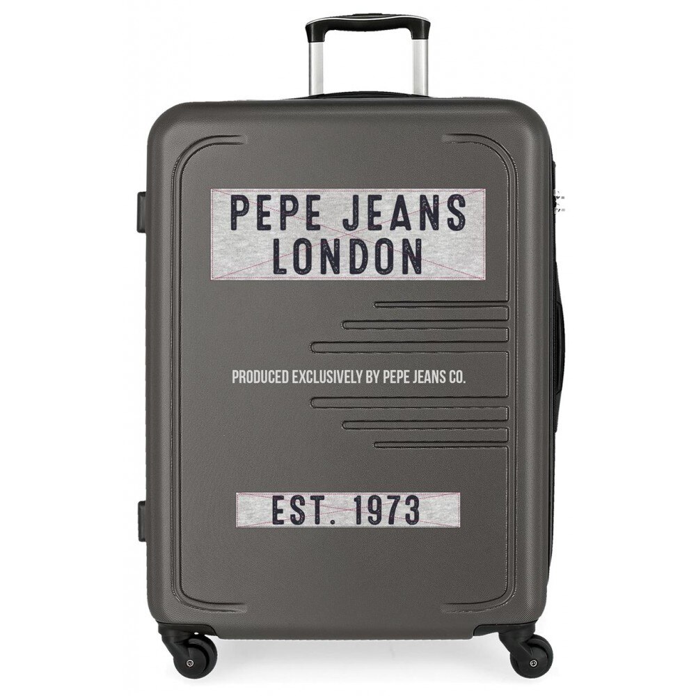 Troler ABS 69 cm 4 roti Pepe Jeans Edison gri